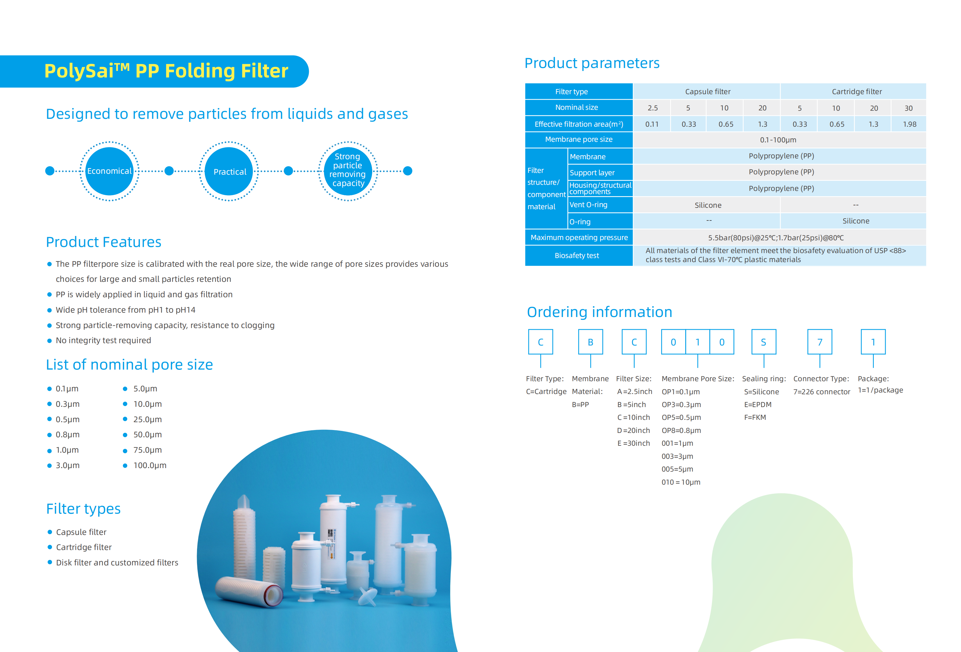 Polysai Pp Polypropylene Saipu Hangzhou Filtration Technology Co